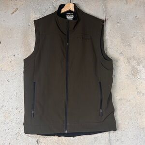 Cinch brown olive green, zip up concealed carry vest men’s size large